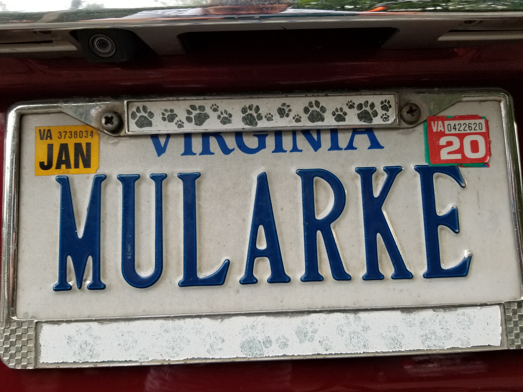 Mularke VA License Plate